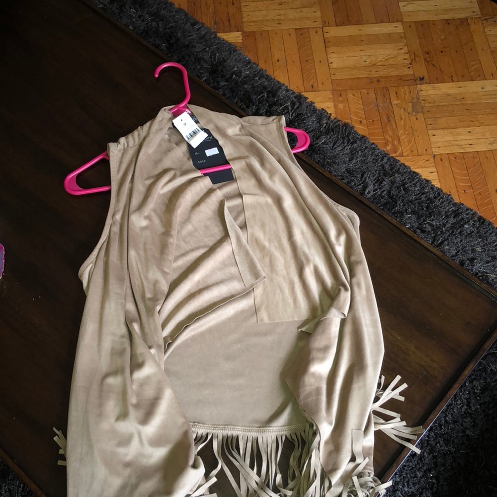 Fringe suede vest!